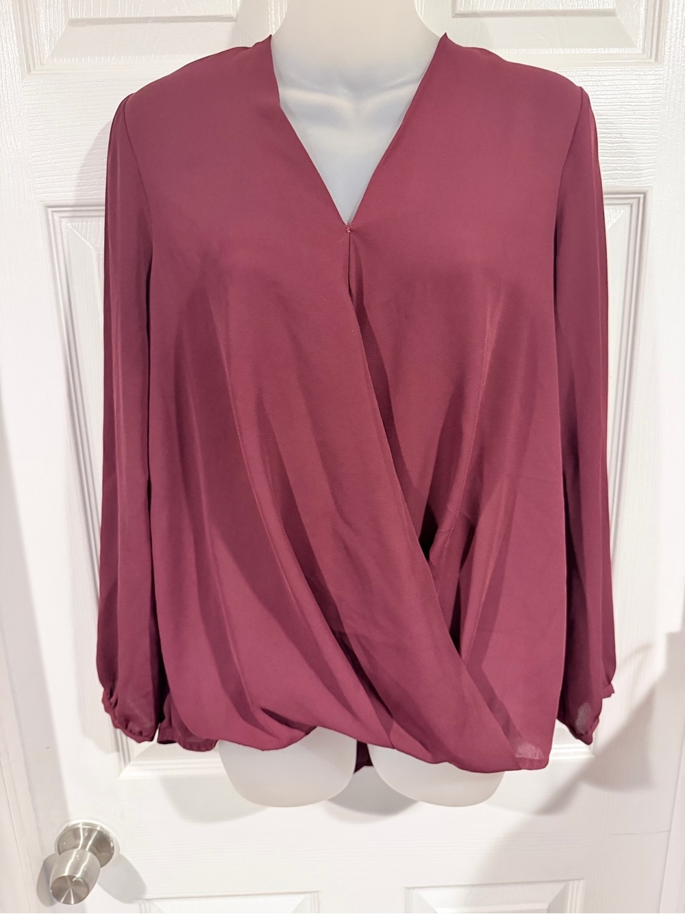Banana Republic Dusty Rose Wrap Blouse